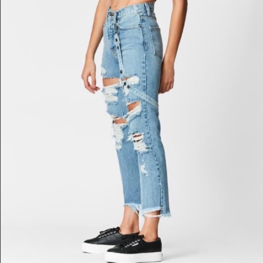 Carmar Lyra Emilia Harness Jeans in Light Wash